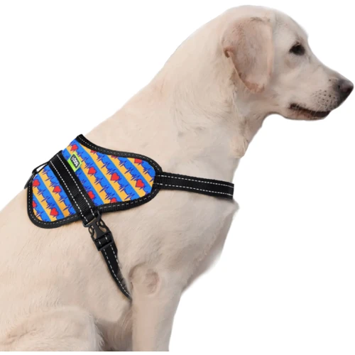 Шлея HiDog Butterfly бабочка Жизнь XL 70-100 см разноцветная фото 3