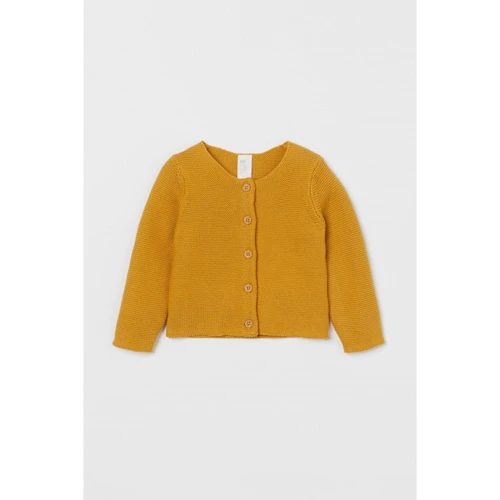 Кофта H&M 2610-7427720 68 см горчичная