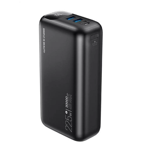 Внешний аккумулятор XO Power Bank 30000mAh PR200 22.5W Black: Емкость батареи, мАч 30000