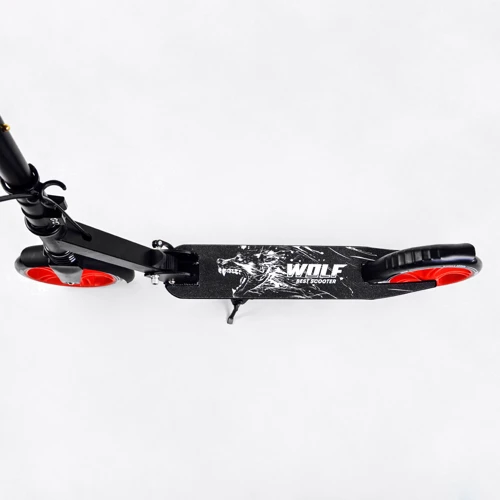Двоколісний самокат Best Scooter WOLF Black and red (114193): Конструкція рами складная