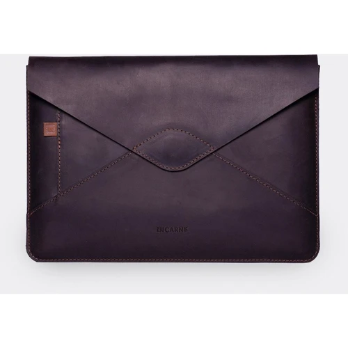 Сумка для ноутбуков INCARNE Handmade Message Brown for Laptop