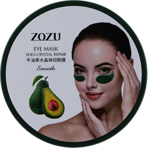 Zozu Eye Mask Shea Crystal Repair Smooth Гидрогелевые патчи под глаза с экстрактом авокадо и маслом Ши 60 шт.: Назначение От морщин, Увлажнение