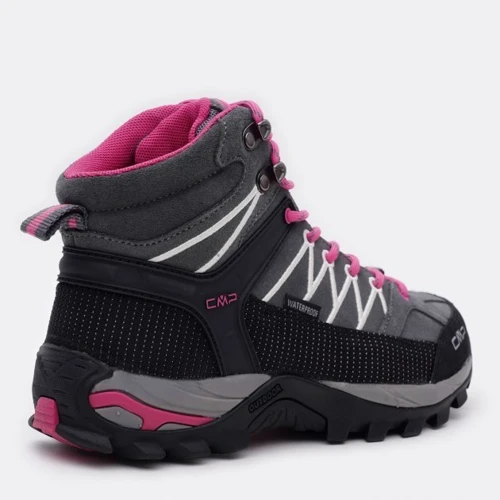 Ботинки CMP Rigel Mid Wmn Trekking Shoe (3Q12946-103Q) 38 (39) серые натуральная замша демисезон фото 3