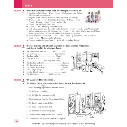 Grammatik - ganz klar!: Übungsgrammatik A1-B1 mit Audios: ISBN 9783190315550, 978-3-19-031555-0