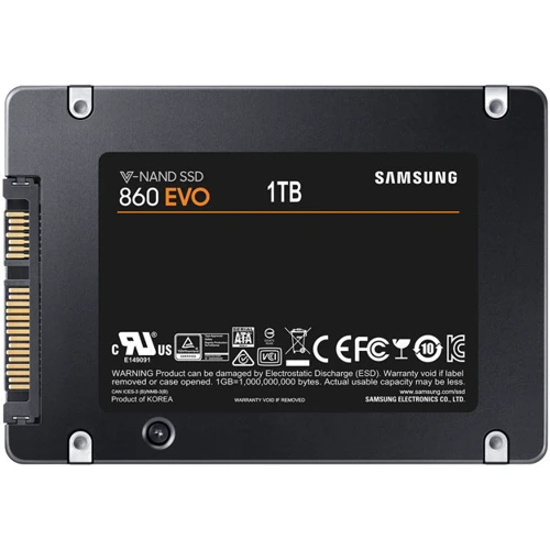 Samsung 860 EVO 2.5 1 TB (MZ-76E1T0BW): Интерфейс подключения SATA III