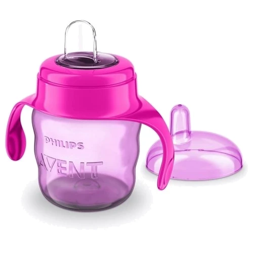 Чашка-непроливайка с мягким носиком Philips AVENT 6+, розовый, 200 мл (SCF551/03): Материал полипропилен
