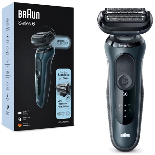 Электробритва Braun Series 6 61-N1000s BLACK / BLACK: Тип триммера Нет