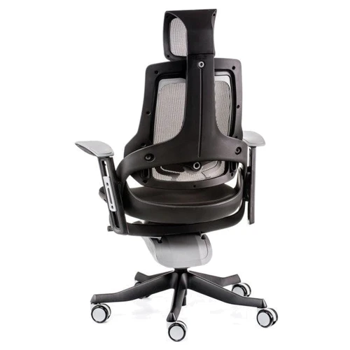 Кресло офисное Special4You Wau Black Fabric Charcoal Network (E0789): Регулировки Высота спинки, Жесткость качания, Высота подлокотников, Высота сиденья