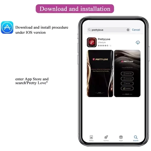 Смарт виброяйцо Pretty Love - Kirk Mobile APP remote control, BI-014654HP