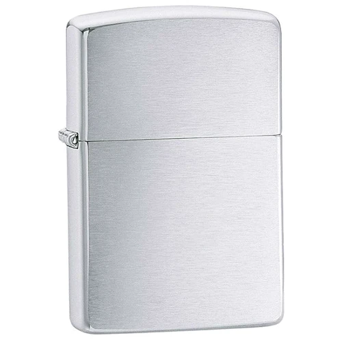 Серебряная зажигалка Zippo Armor Brushed Sterling Silver 27