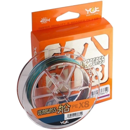Шнур YGK Veragass PE X8 150m # 0.6 / 14lb 10m x 5 colors (5545.00.62)