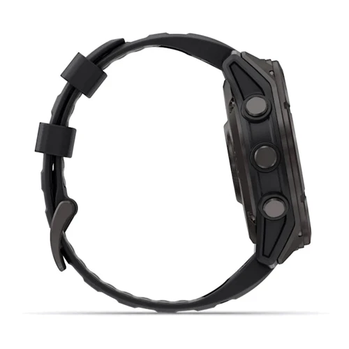 Смарт-часы Garmin Fenix 8 Pro AMOLED 51mm Sapphire Carbon Grey DLC Titanium with Black/Pebble Grey Silicone Band (010-03199-01)