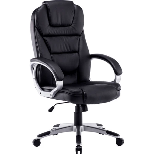 GT Racer X-2852 Classic Black (черный): Оснащение с колесиками, подлокотники, механизм качания, ортопедические