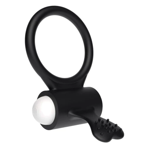Эрекционное виброкольцо LoveToy Power Clit Cockring, Black