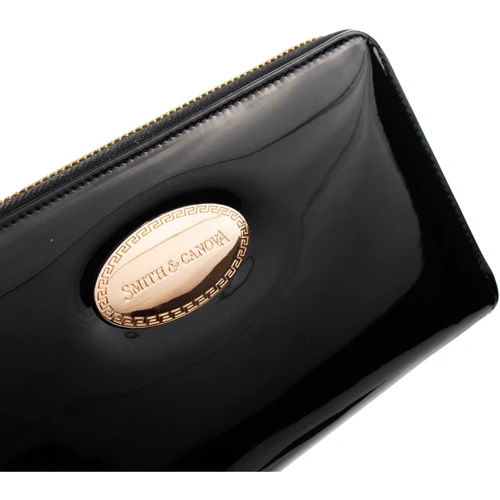 Жіночий гаманець Smith & Canova чорний (FUL-28537-blkpatent): Формат гаманця горизонтальний