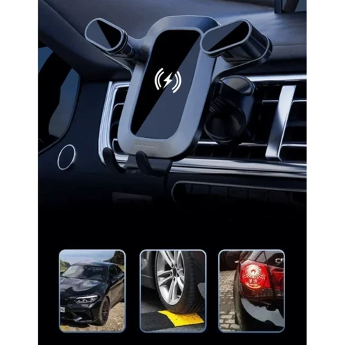 Держатель WUW Car Holder Air Vent Z29 Wireless Charger 15W Black: Особенности автодержатель, С зарядкой, wireless charging