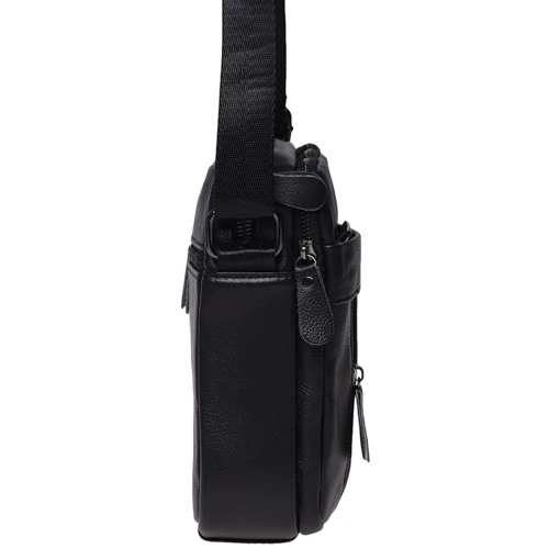 Мужская сумка через плечо Borsa Leather черная (K11169a-black): Страна производитель Тайвань