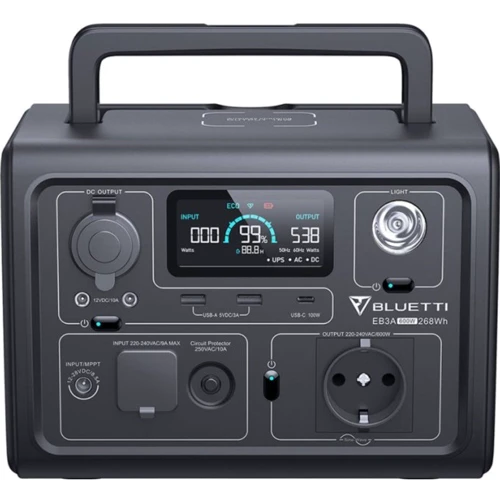 Зарядная станция Bluetti EB3A 268Wh 74444mAh 600W (EB3A) Международная версия
