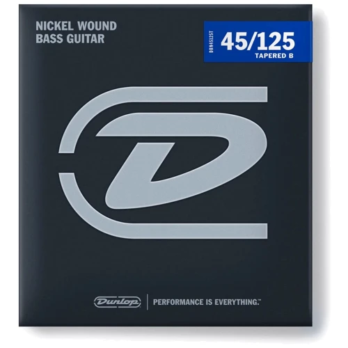 Струна для гитар Комплект струн DUNLOP DBN45125T Nickel Plated Steel Medium 5-String Tapered B (45-125)