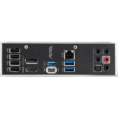 MSI MAG B560M MORTAR: Роз'єми на задній панелі USB Type-C, USB 3.2 Gen 2, USB 3.2 Gen 1, USB 2.0