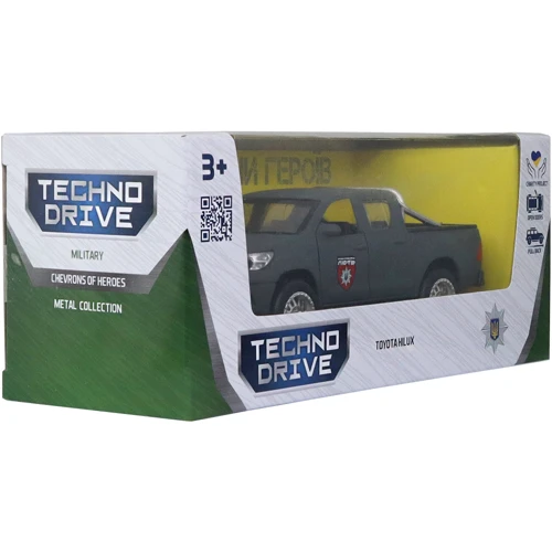 Автомодель TechnoDrive серии Шевроны Героев - Toyota Hilux - ОШБр НПУ Ярость (KM6118F) фото 14