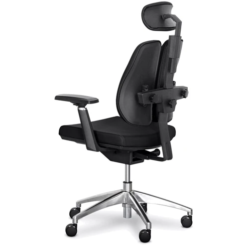 Офісне крісло Mealux Tempo Duo Black (Y-551 KB Duo): Матеріал корпусу Пластик, Металл