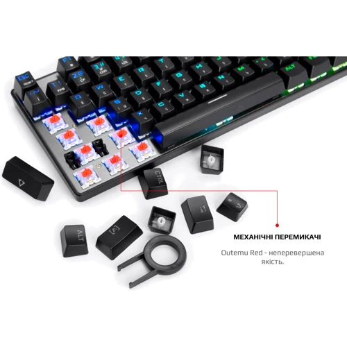 Комплект проводной Motospeed CK888 Outemu Red (mtck888mr): Тип клавиш Механический