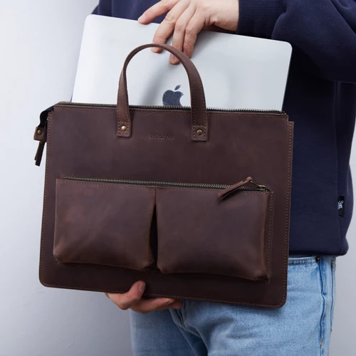 INCARNE Handmade Leather Bag-cover Brave Brown for MacBook Air 15" M3 | M2 (2024 | 2023): Совместимость MacBook Air 15" M3 | M2 (2024 | 2023)