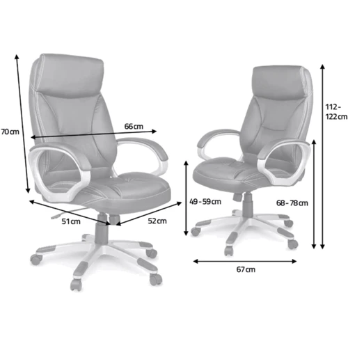 Офісне крісло Sofotel EG-223 Black: Тип для руководителей