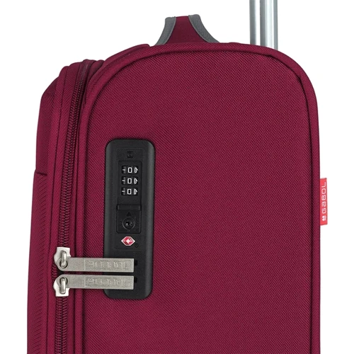 Валіза Gabol Zambia (S) Burgundy (113422-026): Тип ручки телескопічна ручка, Коротка ручка