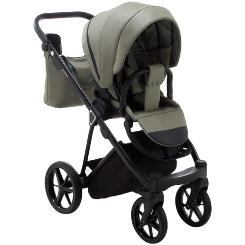 Коляска 2 в 1 Adamex Gallo Thermo GA-14 olive: Матеріал коліс резина