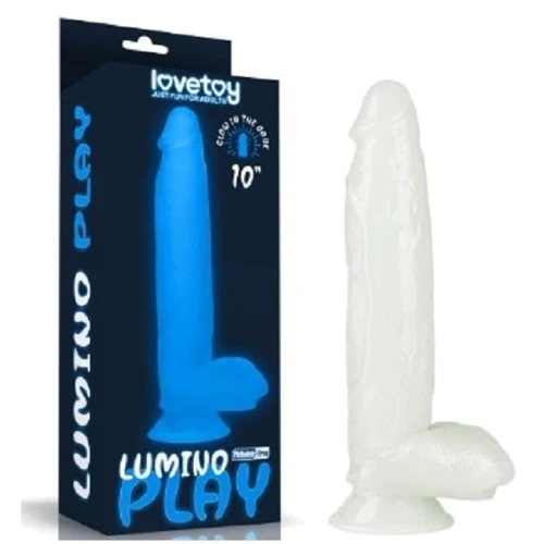Фаллоимитатор LoveToy Lumino Play 10" (светящийся в темноте)