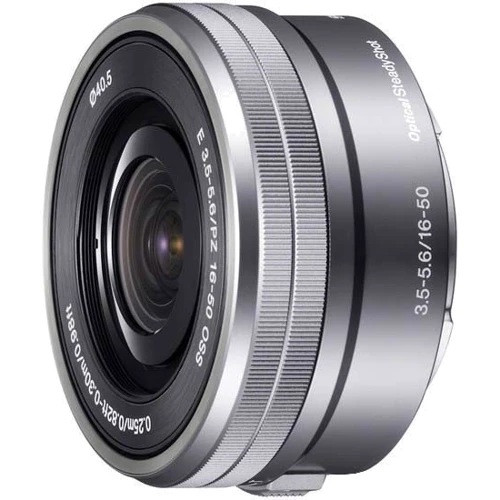 Объектив для фотоаппарата Sony SELP1650 E PZ 16-50mm f/3.5-5.6 OSS Silver