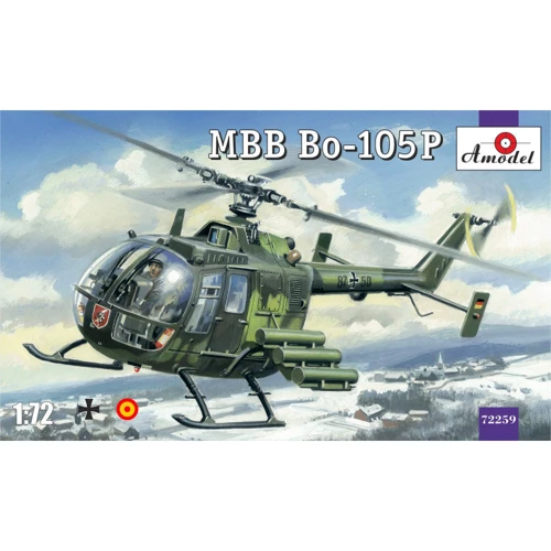 Вертолет AMODEL MBB Bo-105P, военная версия