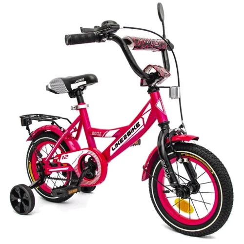 Велосипед дитячий 2-х колісний 12'' 211205 Like2bike Sky, рожевий, рама сталь, з дзвінком