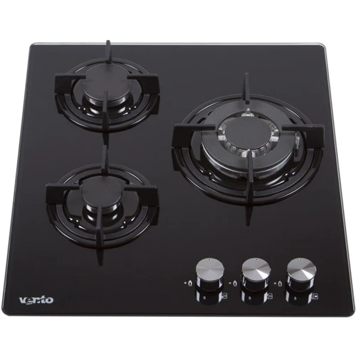 Варильна поверхня газова Ventolux HG430-G1G CEST (BK): Кількість конфорок 3