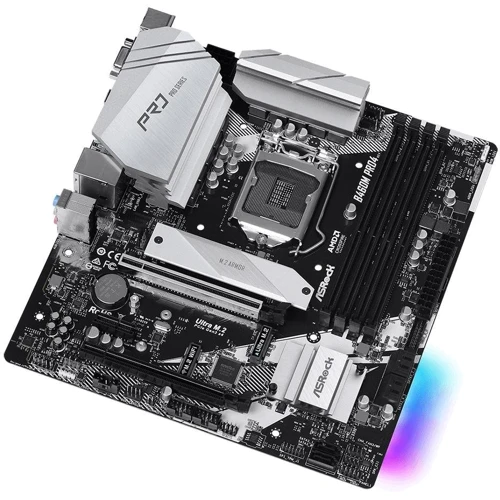 ASRock B460M Pro4: Разъемы на плате SATA 3.0, M.2