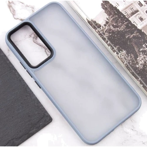 Чехол для телефонов Epik TPU+PC Lyon Frosted Case Sierra Blue for Motorola G24 / G04 / E14: Материал TPU (термополиуретан) и поликарбонат