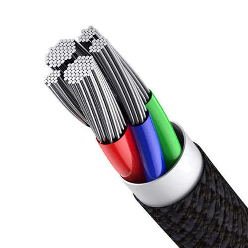 Кабель Baseus Cable USB-C to USB-C 100W High Density Braided 1m Black (CATGD-01) фото 5