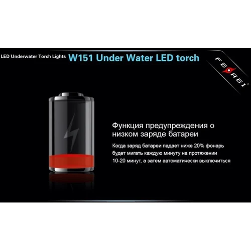 Ліхтар Ferei W151В XML: Сертифікат захищеності IP68