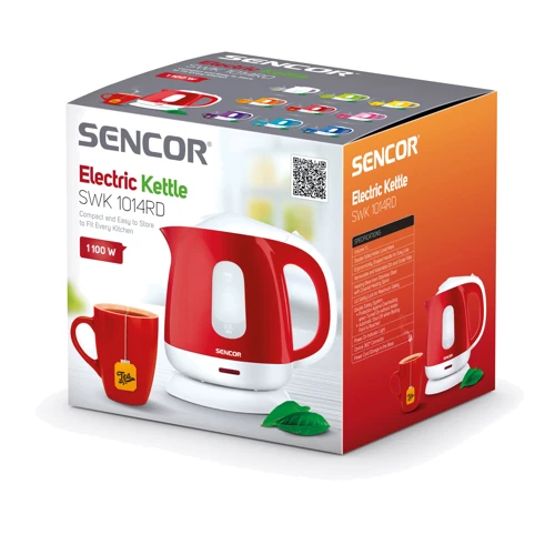 Электрочайник Sencor SWK 1014RD: Тип нагревательного элемента дисковый (скрытый)
