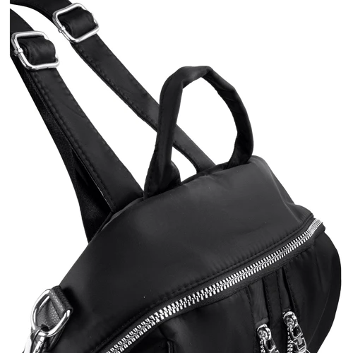 Жіночий рюкзак Valiria Fashion чорний (DETAD3802-2): Застібка Блискавка