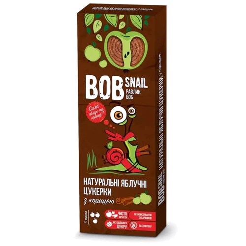 Конфеты Bob Snail яблочные с корицей 30г