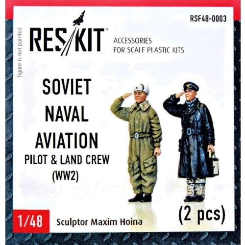 Набор фигурок Reskit Летный экипаж советской военно-морской авиации. WW-2 (RSF48-0003)