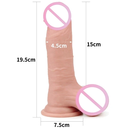 Фаллоимитатор LoveToy Sliding-Skin Dong Flesh 7.8"