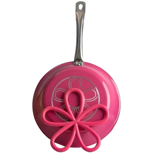 Сковорода Pepper Pink Flower 24 cм с подставкой (PR-2106-24): Материал ручки Бакелит
