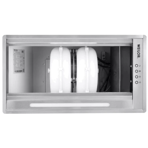 Витяжка WEILOR PPE 5265 SS 1250 LED Strip: Матеріал корпусу метал