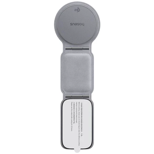 Держатель Baseus Car Holder Magnetic C02 Mega Wireless Charging 15W Gray (C40169003831-00) for Apple iPhone 16 I 15 I 14 I 13 I 12 series фото 12