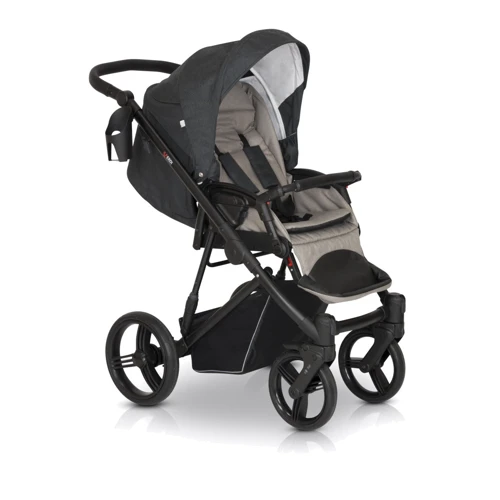 Универсальная коляска 3 в 1 Verdi Dynamic 9023-VD-05, light grey/grey, светло серый/серый: Ширина шасси 61 см