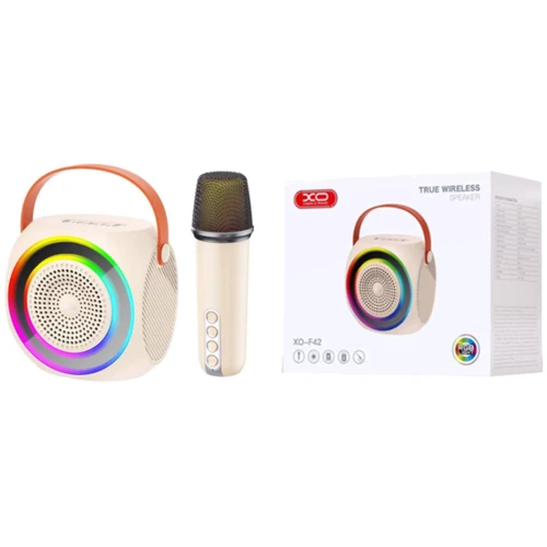 Акустика XO F42 Dazzling RGB with Microphone White: Тип портативная